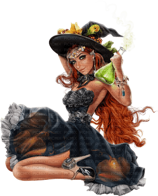 halloween-kvinna-woman-häxa - png grátis