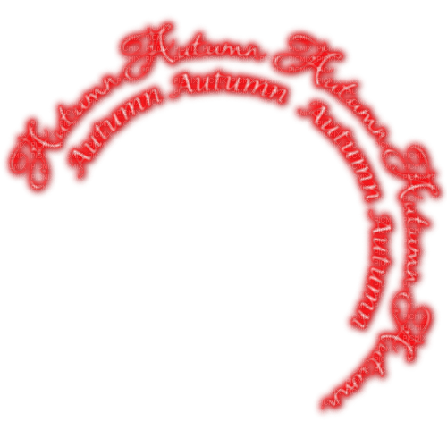 Autumn.Text.Red - ücretsiz png