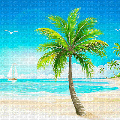 summer beach bg gif dolceluna - Gratis animerad GIF