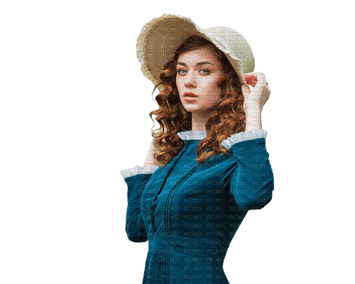 kvinna - hatt - gratis png
