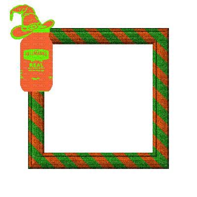 Small Green/Orange Frame - Darmowy animowany GIF