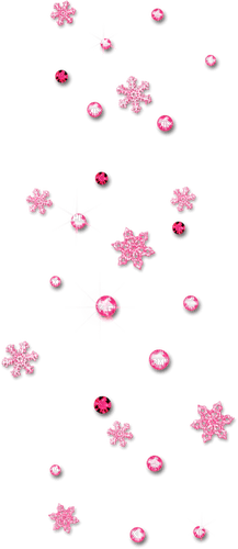 Snowflakes.Gems.Pink - Free PNG