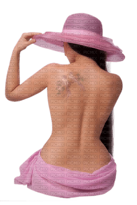 Kaz_Creations Woman Femme Pink Hat - PNG gratuit