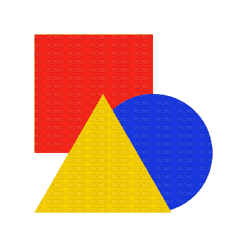 primary color shapes - GIF เคลื่อนไหวฟรี