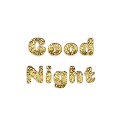 Good Night words - nemokama png
