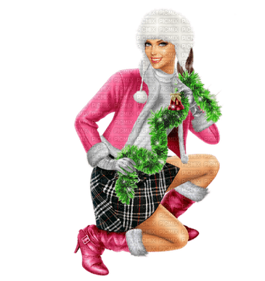 Kaz_Creations Colour Girls Christmas Noel - 無料png