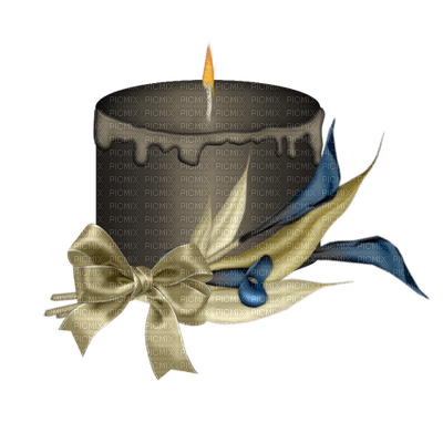 Kaz_Creations Deco Candle Ribbons Bows Candles  Colours - 免费PNG