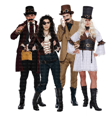 steampunk couple bp - δωρεάν png