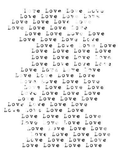 love text overlay - png ฟรี