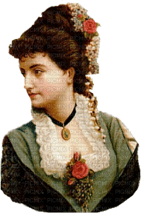 Victorian woman bp - GIF animé gratuit