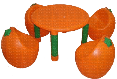 orange table & chairs - kostenlos png