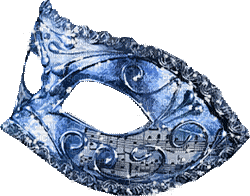 soave deco mask carnival animated blue - Ücretsiz animasyonlu GIF