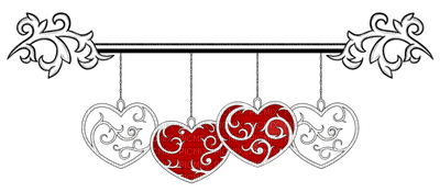 Kaz_Creations Valentine Deco Love Hearts Hanging - δωρεάν png