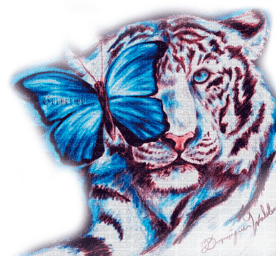 Y.A.M._Art tiger animals - Free PNG