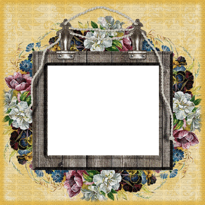 vintage flower fleur blossom blumen fleurs fond background frame cadre rahmen sepia tube - GIF animé gratuit