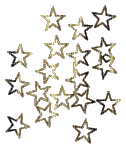 Stars gold - Animovaný GIF zadarmo