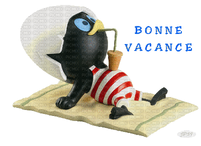 bonne vacance - Безплатен анимиран GIF