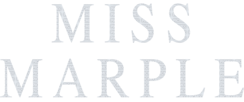 miss marple text - PNG gratuit