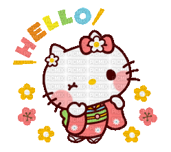Hello Kitty - Ciao! - GIF เคลื่อนไหวฟรี