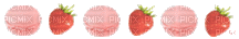 strawberry macaron divider - Free animated GIF