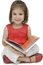 Kaz_Creations Baby Enfant Child Girl With Book - besplatni png