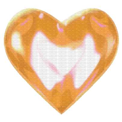 clear orange heart gif Bb2 - Бесплатный анимированный гифка