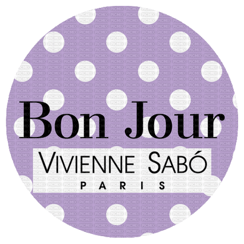 Vivienne Sabo  Bonjour Paris Text - Bogusia - Ingyenes animált GIF