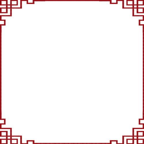 Chinese Asian red frame sunshine3 - png grátis