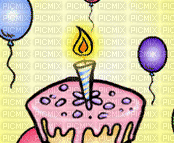 gâteau d'anniversaire - Zdarma animovaný GIF