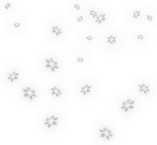 Snowflakes.White.Silver - png grátis