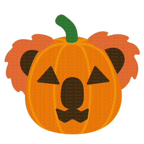 Emoji kitchen koala Jack o lantern - 無料png