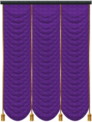 Kaz_Creations Deco Curtains Purple - 免费PNG
