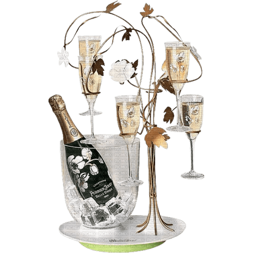Champagne ,gold,deko.tube,Pelageya - nemokama png