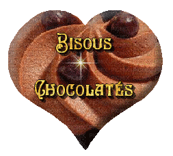 bisous chocolatés - Бесплатный анимированный гифка