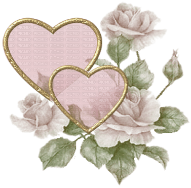 Kaz_Creations Pink Deco Flowers Colours Hearts Love - Free PNG