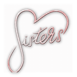 soave text sisters pink - png gratis
