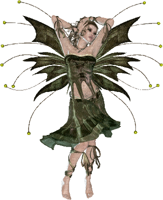 laurachan green fairy - Бесплатный анимированный гифка