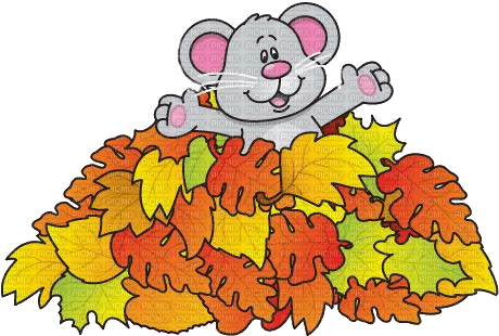 Herbst, Blätter, Maus, Autumn - png gratuito