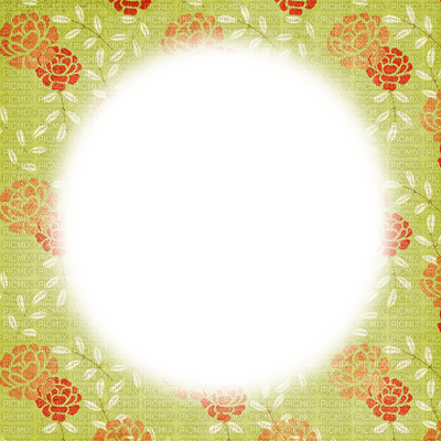 dolceluna flowers painting frame - δωρεάν png