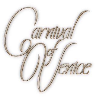 soave text carnival venice sepia - 無料png