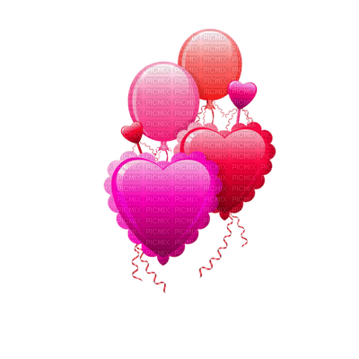 patymirabelle ballons coeur - 免费PNG