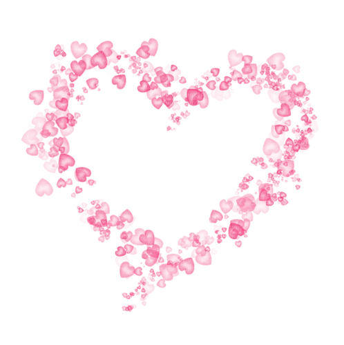 Kaz_Creations Pink-Hearts-Love - PNG gratuit