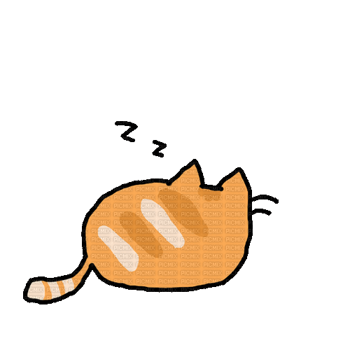 sleep cat - Безплатен анимиран GIF