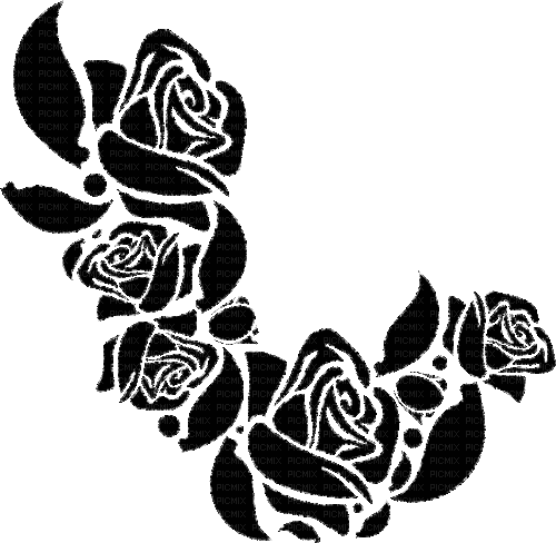Gothic.Black.Roses.Deco.Victoriabea - Gratis animeret GIF