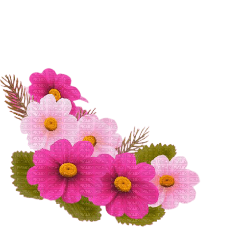 pink flowers 4 - kostenlos png