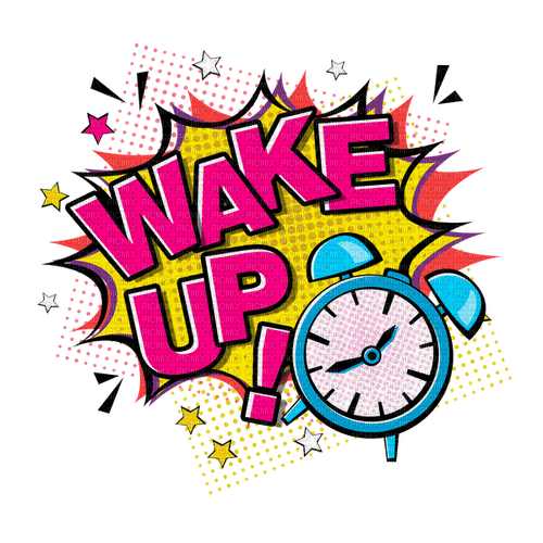 wake up - PNG gratuit