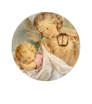 Guardian Angel Child w/Lamp - png gratuito