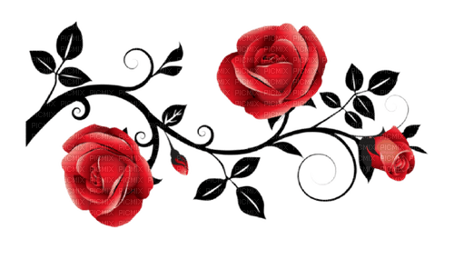 Roses gothiques 2 - png gratuito
