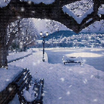 kikkapink winter snow animated background - Free animated GIF