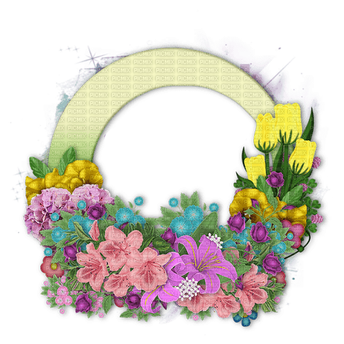 dolceluna spring circle frame - png grátis